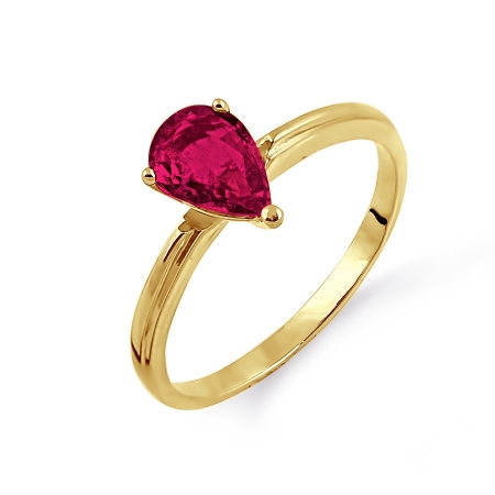 Т901014110 кольцо из желтого золота с рубином