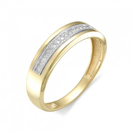 Обручальное кольцо из желтого золота (Бриллиант)