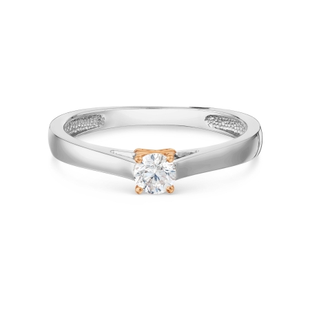 Т311017859 кольцо из белого золота с бриллиантом