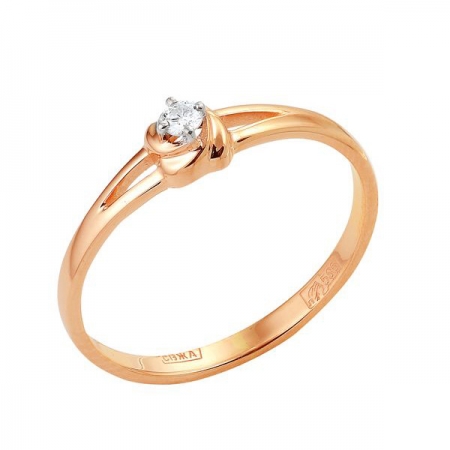 Т-12899 золотое кольцо с бриллиантами