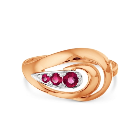 Т131018370 золотое кольцо с рубином