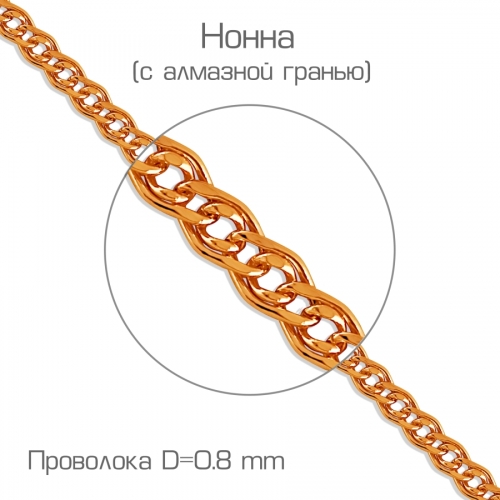 Цепочка из красного золота