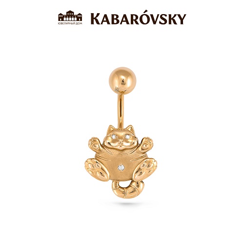 Ювелирный дом Kabarovsky Пирсинг из желтого/лимонного золота 585 пробы с бриллиантами