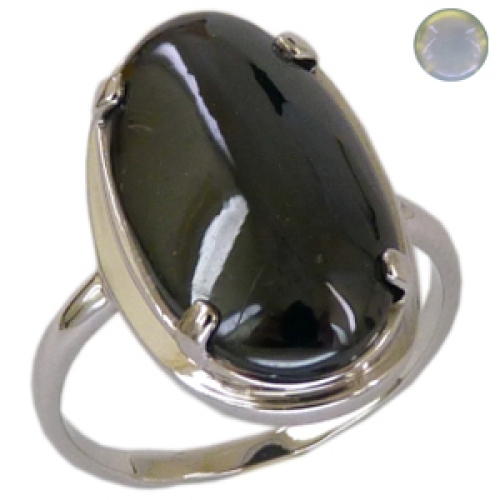 Женское кольцо из серебра 925 пробы c лунным камнем
