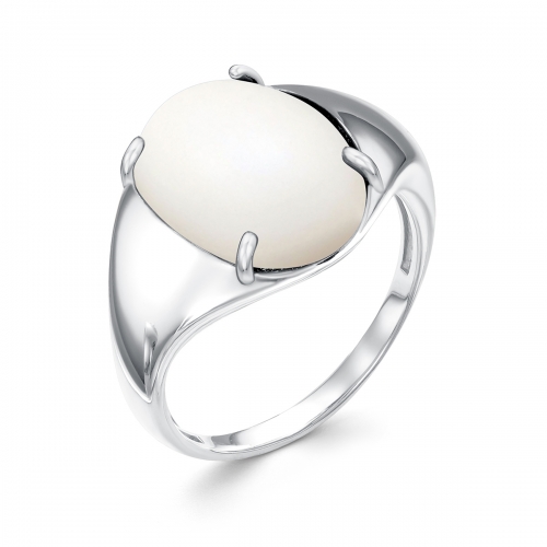 Женское кольцо из серебра 925 пробы c лунным камнем