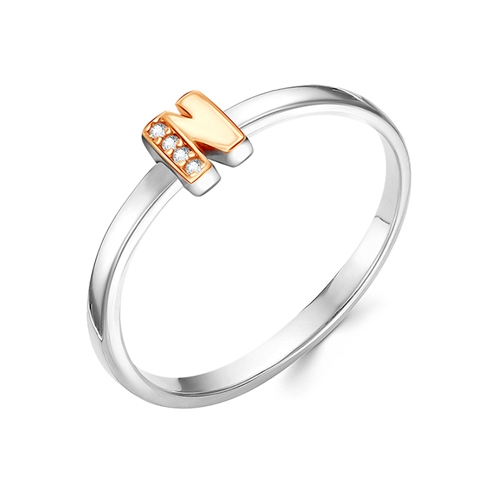 Женское кольцо из серебра 925 пробы без вставок