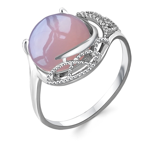 Женское кольцо из серебра 925 пробы c кошачим глазом