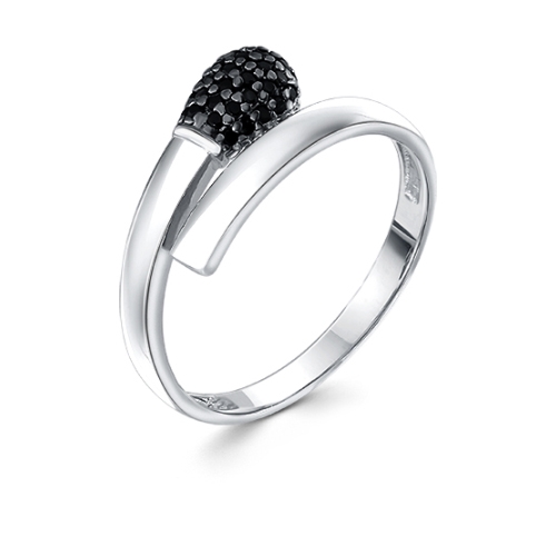 Женское кольцо из серебра 925 пробы с фианитами