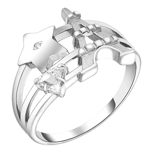 Женское кольцо из серебра 925 пробы со Swarovski Zirconia