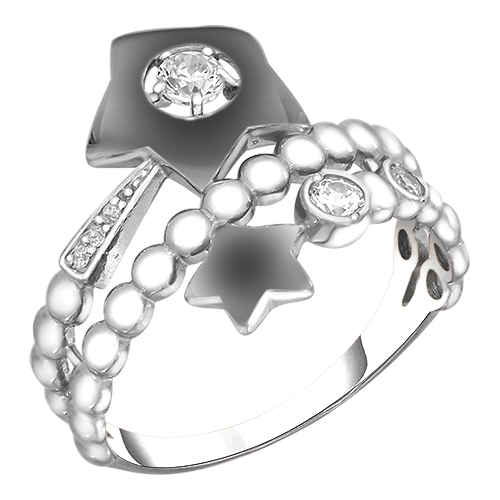 Женское кольцо из серебра 925 пробы со Swarovski Zirconia