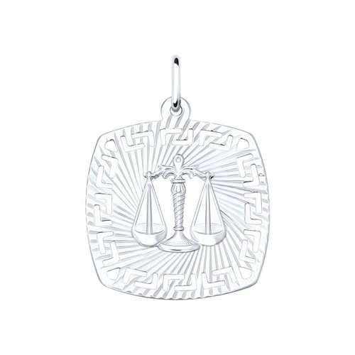 SOKOLOV Подвеска знак зодиака из серебра с алмазной гранью