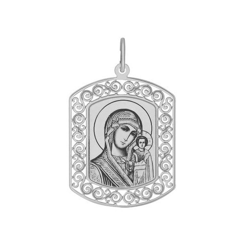 SOKOLOV Иконка из серебра с лазерной обработкой Икона Божьей Матери, Казанская