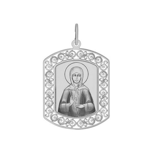 SOKOLOV Иконка из серебра с лазерной обработкой Святая блаженная Матрона Московская
