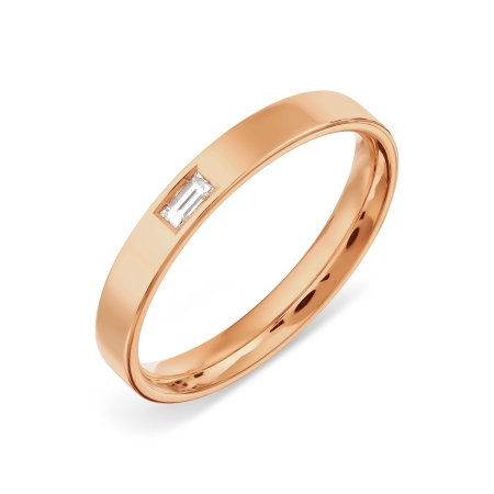 Ювелирный завод Топаз Обручальное золотое кольцо с бриллиантом