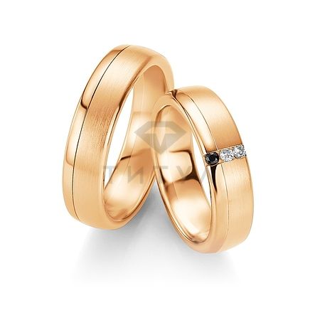 Т-28953 золотые парные обручальные кольца (ширина 6 мм.) (цена за пару)