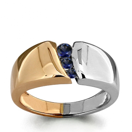 Ювелирная компания «ТИТУЛ» Золотое кольцо с сапфиром