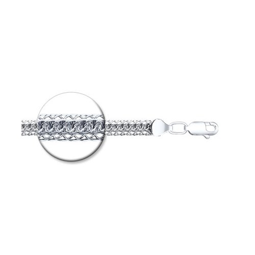 SOKOLOV Браслет из серебра с алмазной гранью диаметр 0,6 мм, Скорпион