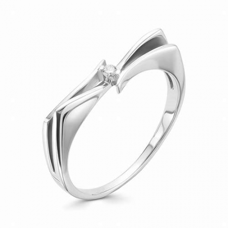 Россия Женское кольцо из белого золота с бриллиантом