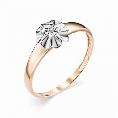 12709-100 женское золотое кольцо с бриллиантом