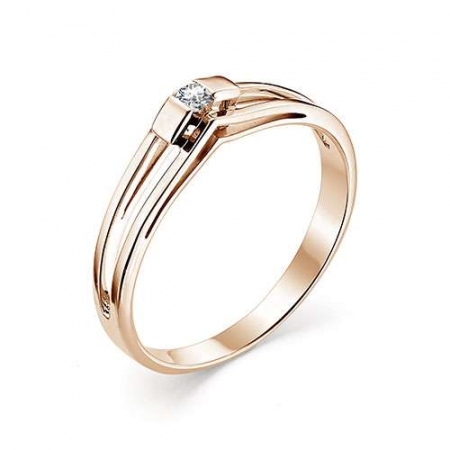 12802-100 женское золотое кольцо с бриллиантом