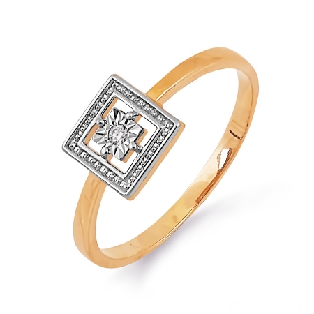 Т145613478 золотое кольцо с бриллиантом