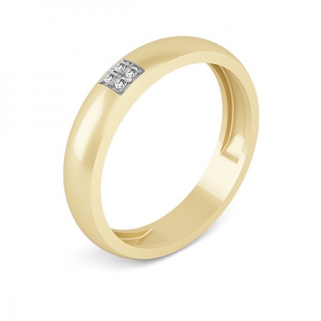 Костромской ювелирный завод Обручальное кольцо из золота с бриллиантами