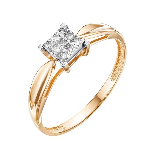 Ювелирная компания «Ювелирные традиции» Золотое кольцо с бриллиантом