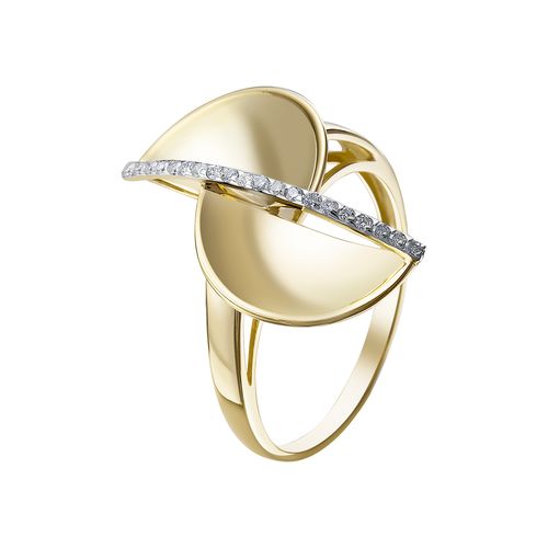Ювелирная компания «Ювелирные традиции» Кольцо из желтого золота с бриллиантами