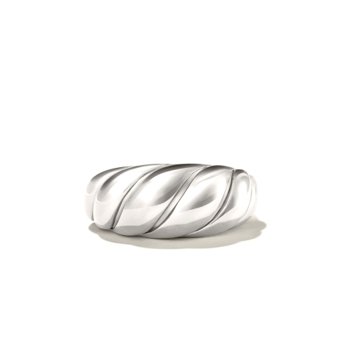 Серебряное кольцо Круассан