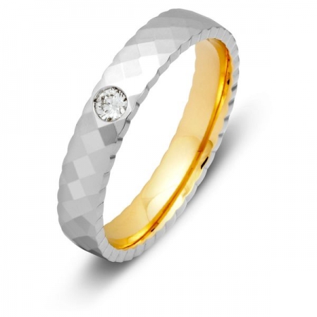 Ювелирная компания «ТИТУЛ» Обручальное кольцо из золота с бриллиантом