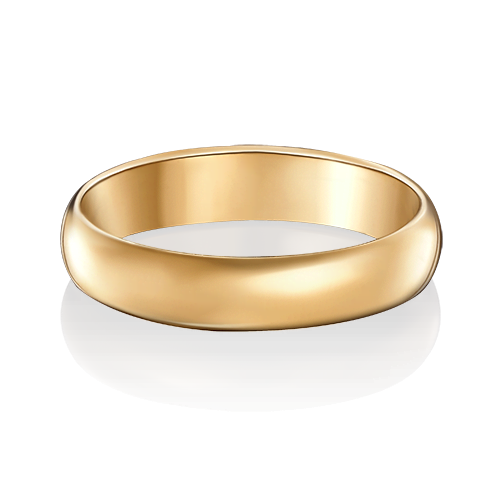 Ювелирный завод «Платина» Обручальное кольцо из желтого золота без камней