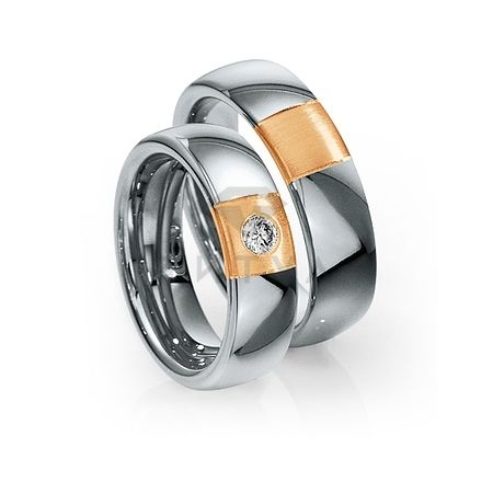 Т-28939 золотые парные обручальные кольца (ширина 6 мм.) (цена за пару)