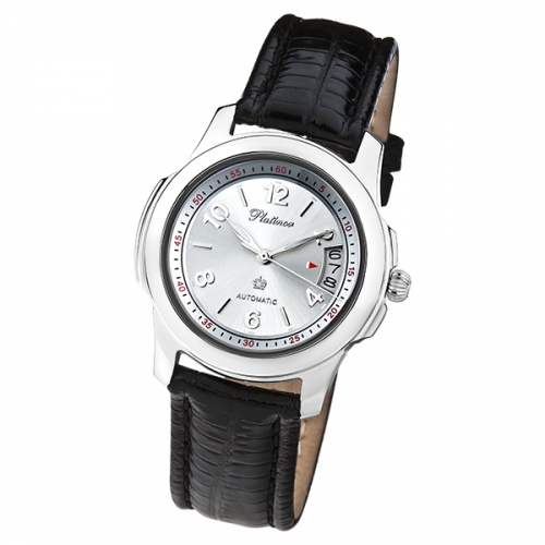 Часовой завод Чайка Мужские серебряные часы «Монако»