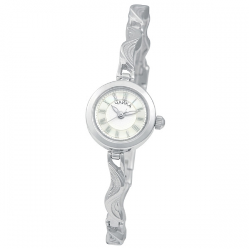 Женские серебряные часы «Чайка»