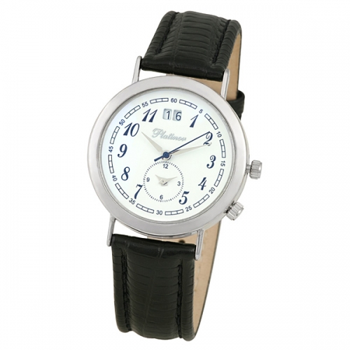 Мужские серебряные часы Platinor коллекции «Шанс»