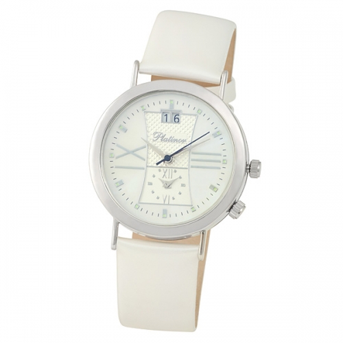 Часовой завод Чайка Мужские серебряные часы Platinor коллекции «Шанс»