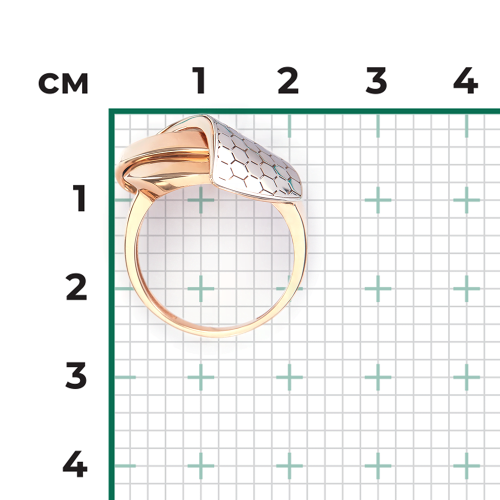 Кольцо из комбинированного золота