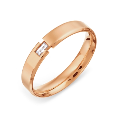 Т101019053 обручальное золотое кольцо с бриллиантом