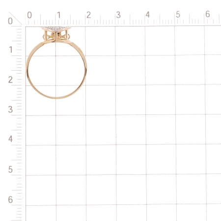 Т146017909 золотое кольцо с сапфиром, бриллиантами