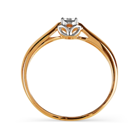 Т145616128 золотое кольцо с бриллиантом