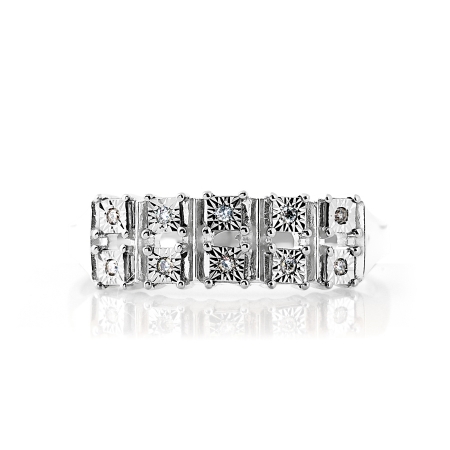 Т305613498 кольцо из белого золота с бриллиантами