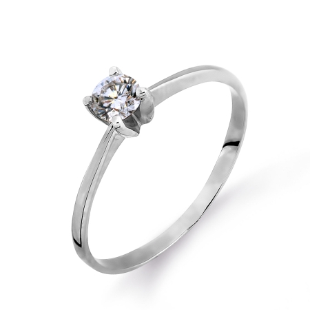 Т331014679 кольцо из белого золота с бриллиантом