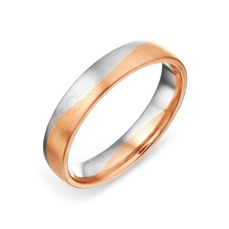 Ювелирный завод Топаз Обручальное кольцо из комбинированного золота без камней