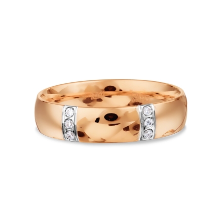 Т142013830 обручальное золотое кольцо с фианитами