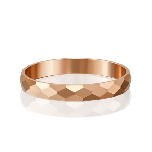 Ювелирный завод «Платина» Обручальное кольцо из красного золота без камней