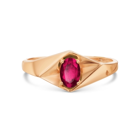 Т111018420 золотое кольцо с рубином