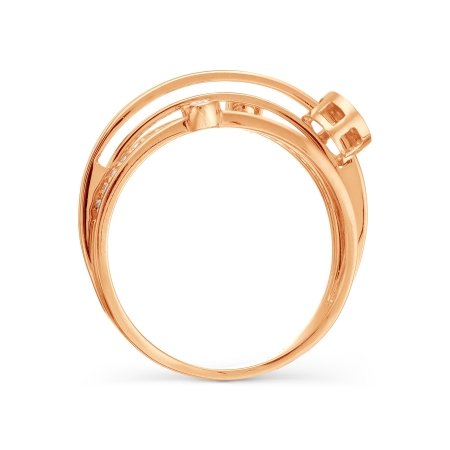 Т117018377 золотое кольцо с фианитами