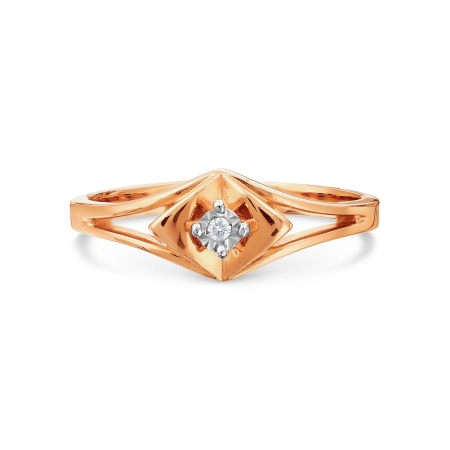 Т145611635 золотое кольцо с бриллиантом