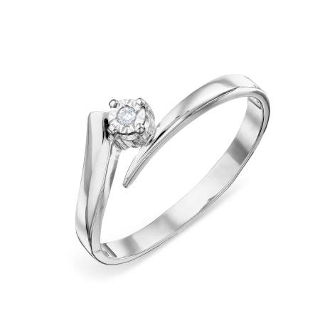 Т305611533 кольцо из белого золота с бриллиантом
