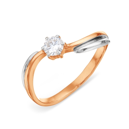 Т131016669 золотое кольцо с бриллиантом